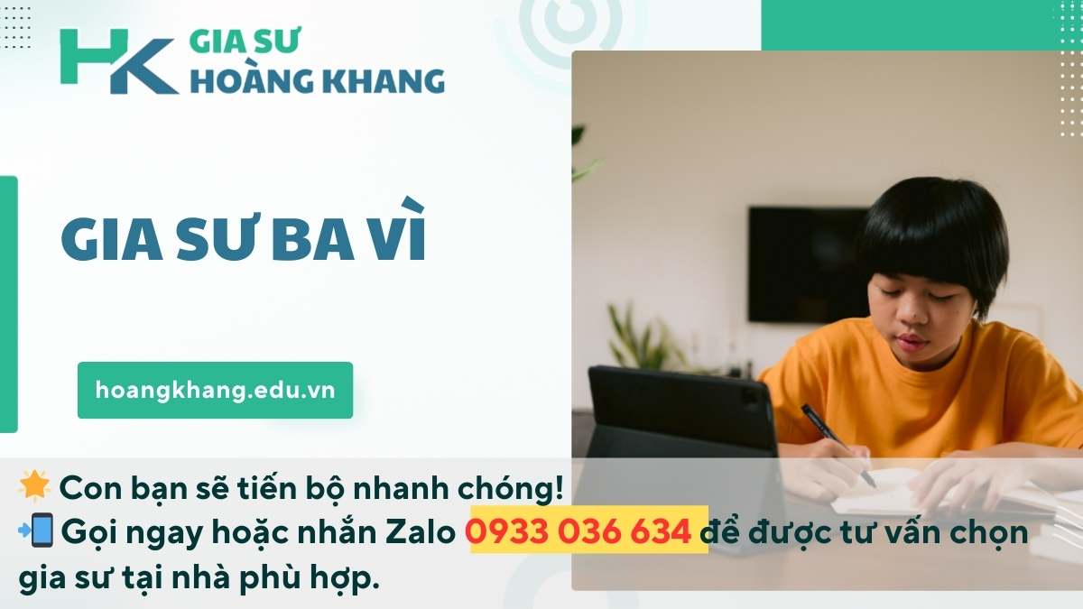 Gia Sư Ba Vì: Bí Mật Đằng Sau Những Học Sinh Điểm Cao Ít Ai Biết