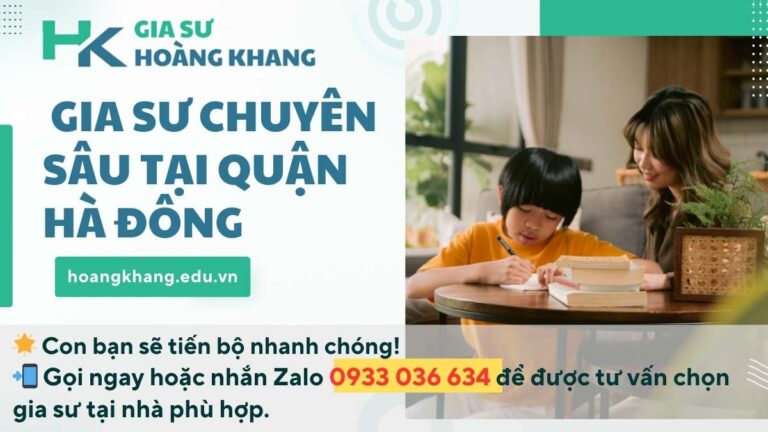 Con Hết Sợ Học, Bố Mẹ An Lòng: Giải Pháp Gia Sư Chuyên Sâu Tại Quận Hà Đông