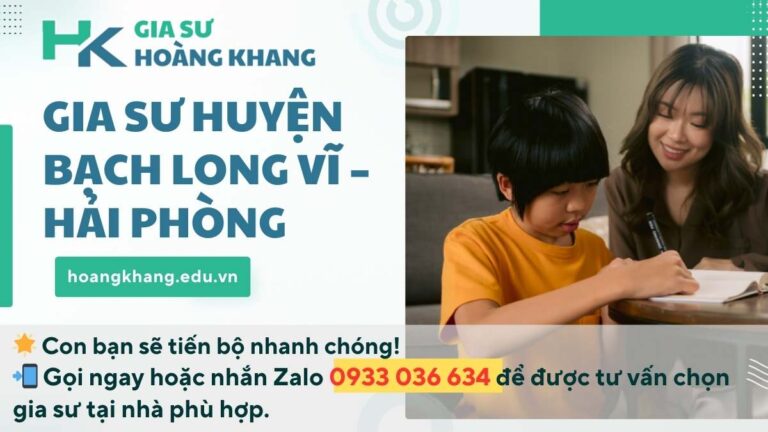 Gia Sư Huyện Bạch Long Vĩ - Hải Phòng: Giải Pháp Học Tập Toàn Diện