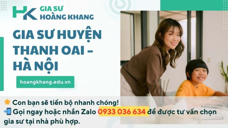 Gia Sư Huyện Thanh Oai - Hà Nội: Giải Pháp Toàn Diện Cho Tương Lai Con Trẻ