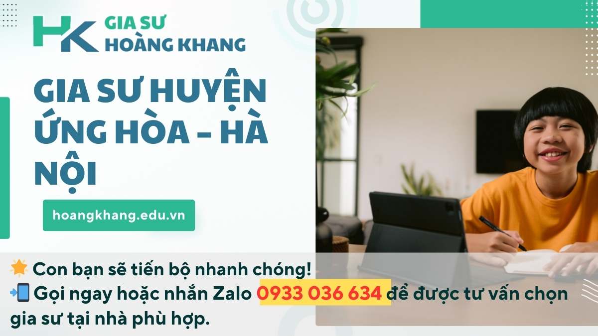 Gia Sư Huyện Ứng Hòa - Hà Nội: Dạy Kèm Tại Nhà Uy Tín